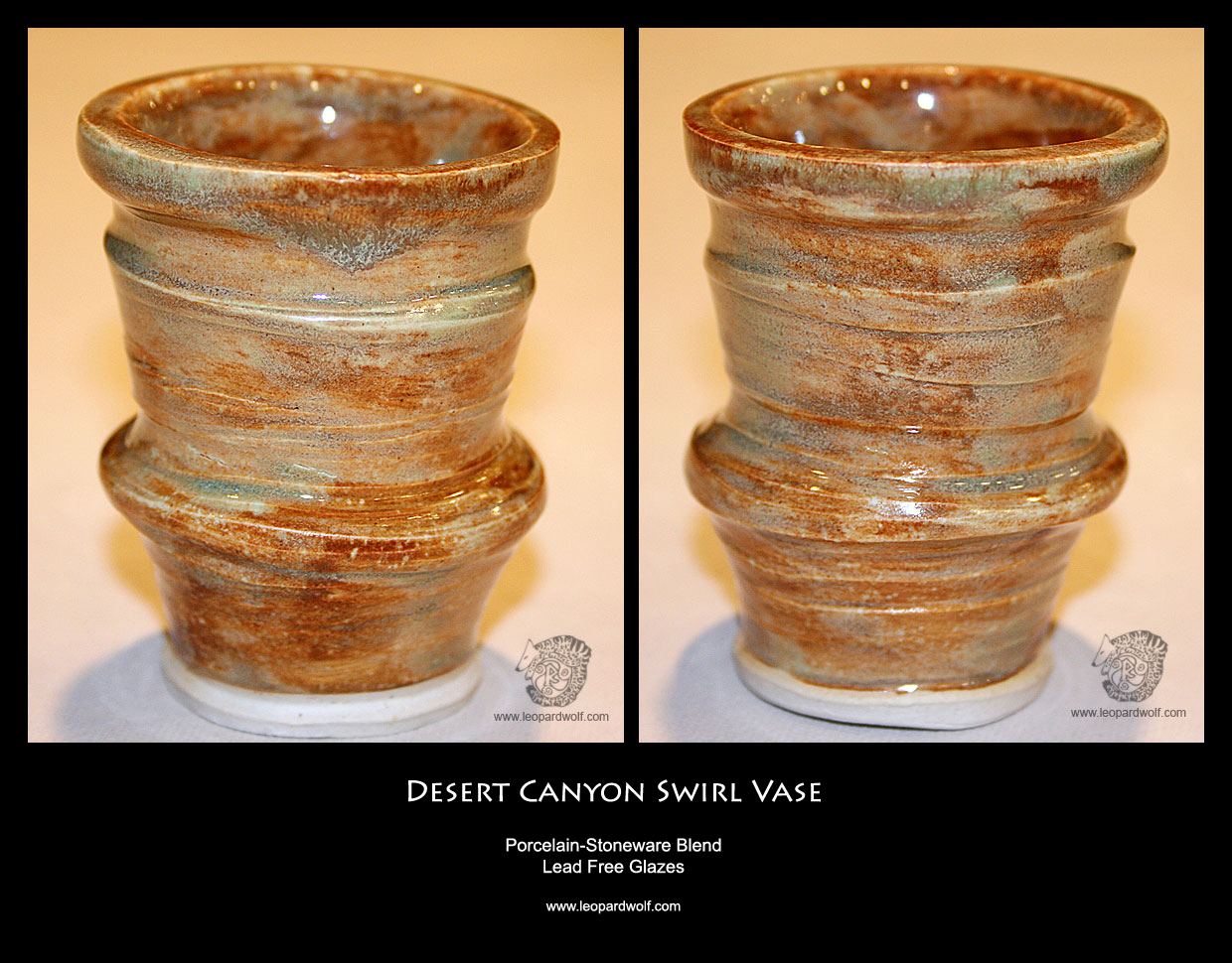 Desert Canyon Swirl Vase