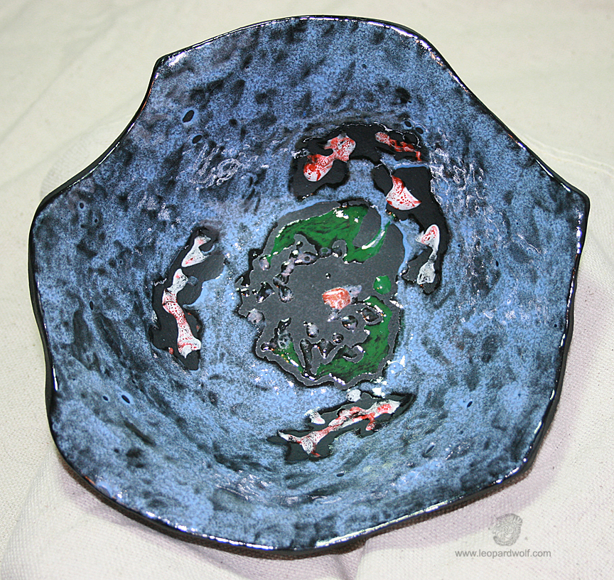 Japanese Koi Fish Lotus Pond Bowl