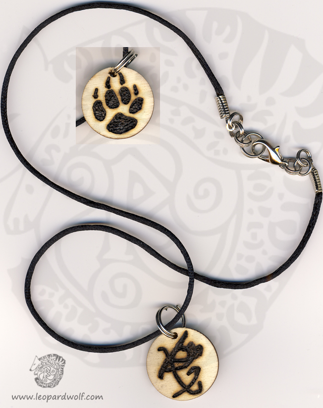 Fearless Wolf Paw Pendant