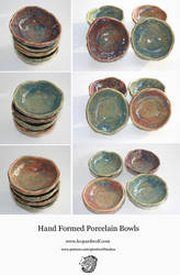 Hand Formed Porcelain Bowls
