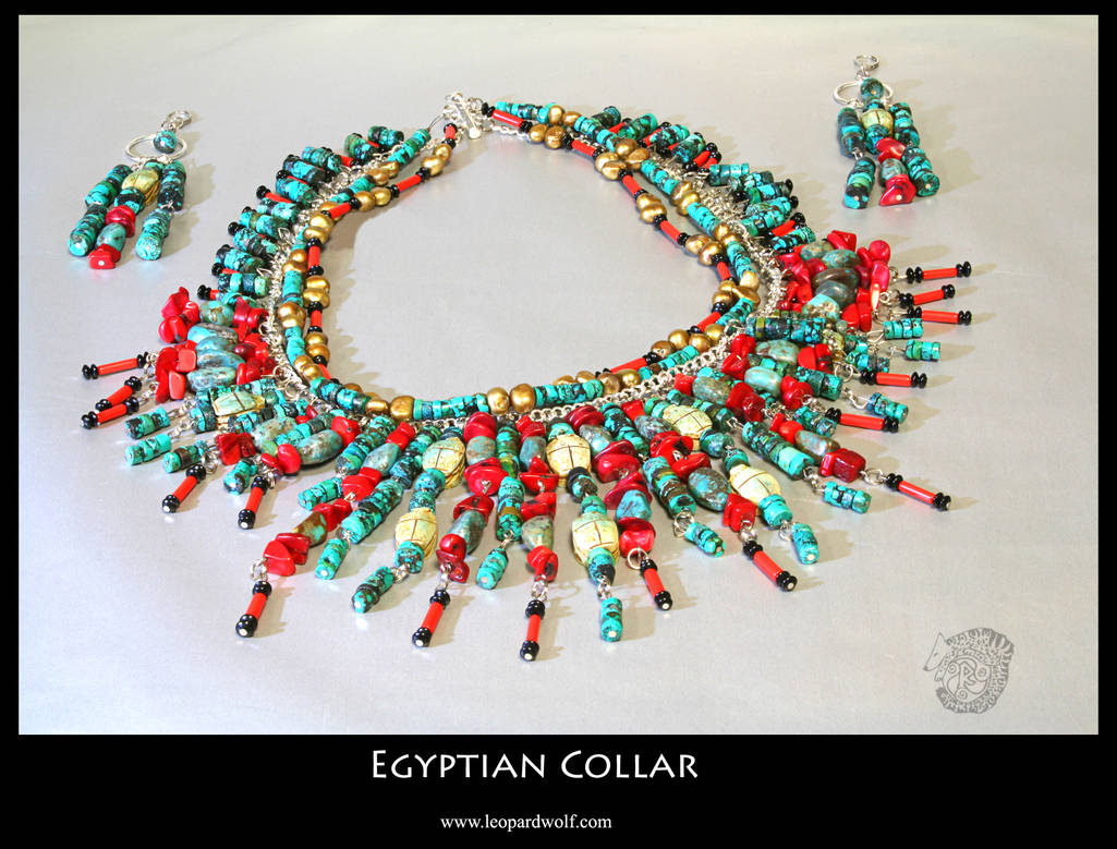Egyptian Collar by leopardwolf