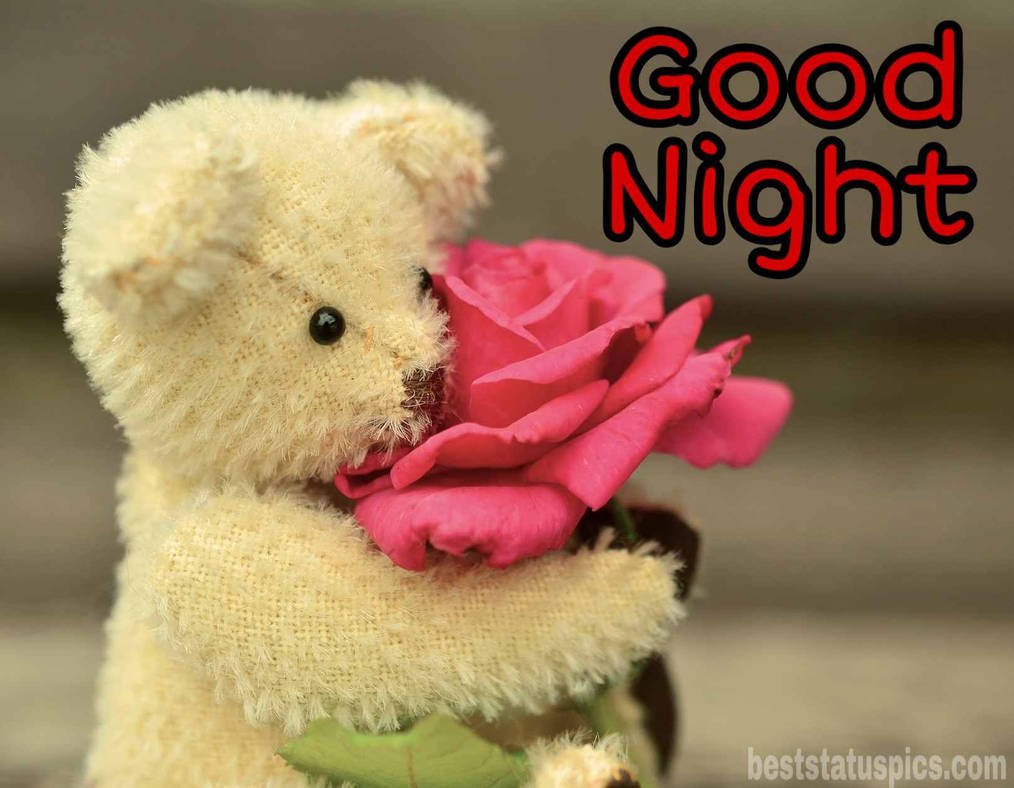 Good-night-rose-flowers-images-17 teddy bear by Deviantoftheartist ...