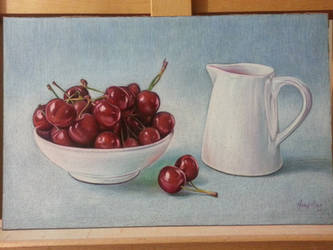 cherry still life