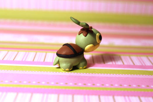 Back view Turtwig desk buddy