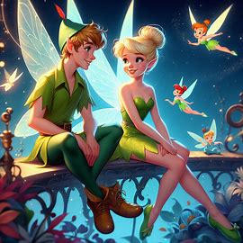 Peter Pan Partner peter pan and tinker bell by Hibiscomistico on DeviantArt