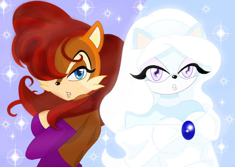 Sally Acorn and Violet Mink