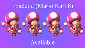 Toadette (MK 8)(Wii U)(MMD Character Model)(Unrig)
