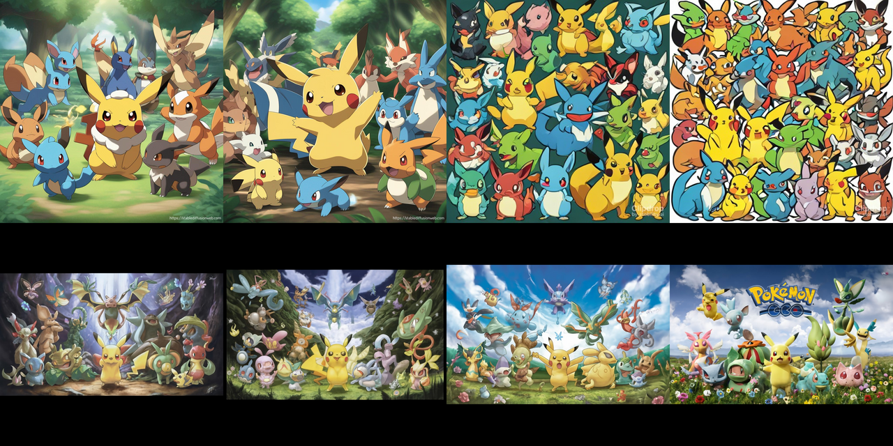 Pickachu Types Pikachu + Different Species Image(01-01-24) by DeriLoko2 on DeviantArt