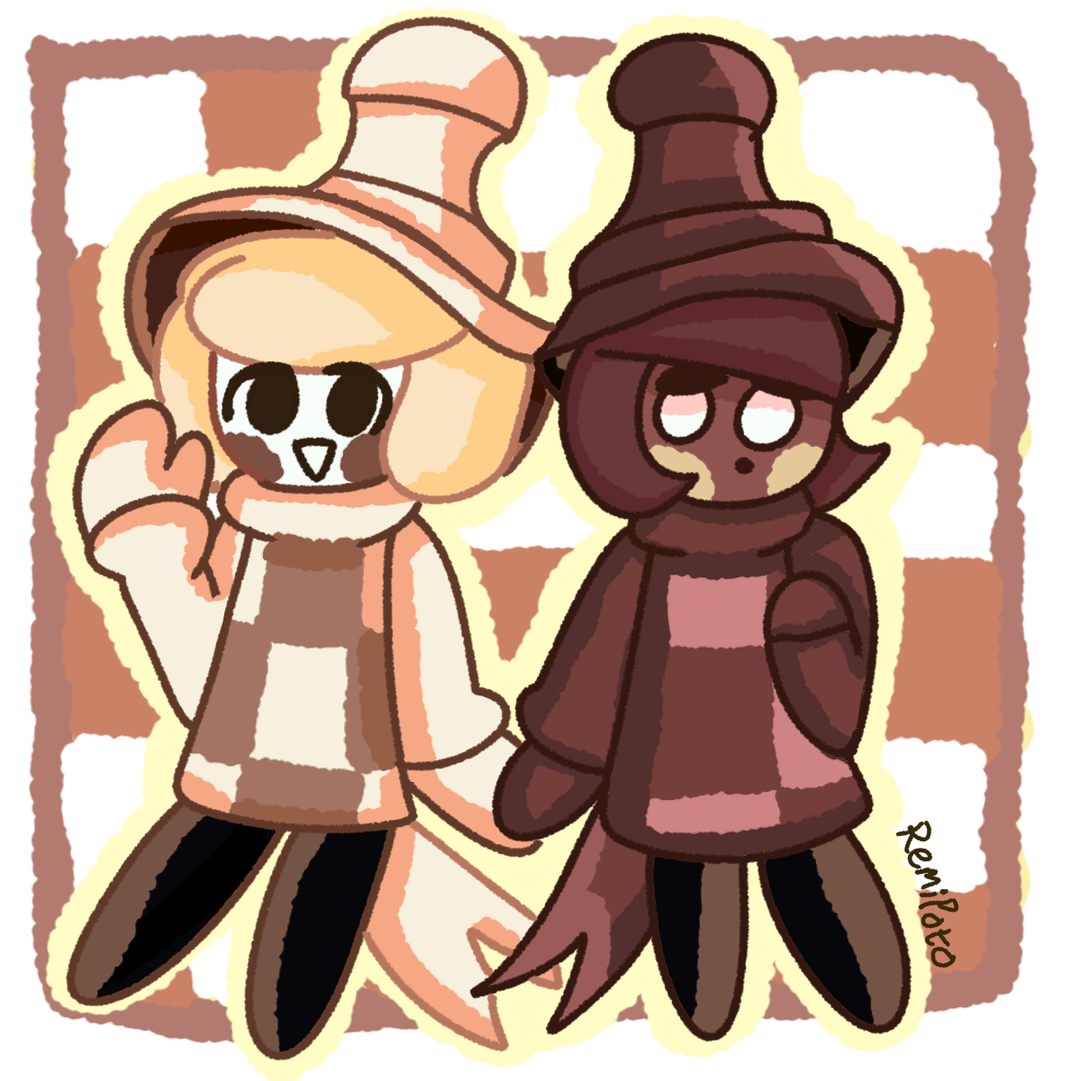 Choco Choco Rival Chess Choco Twins by Eilige on DeviantArt