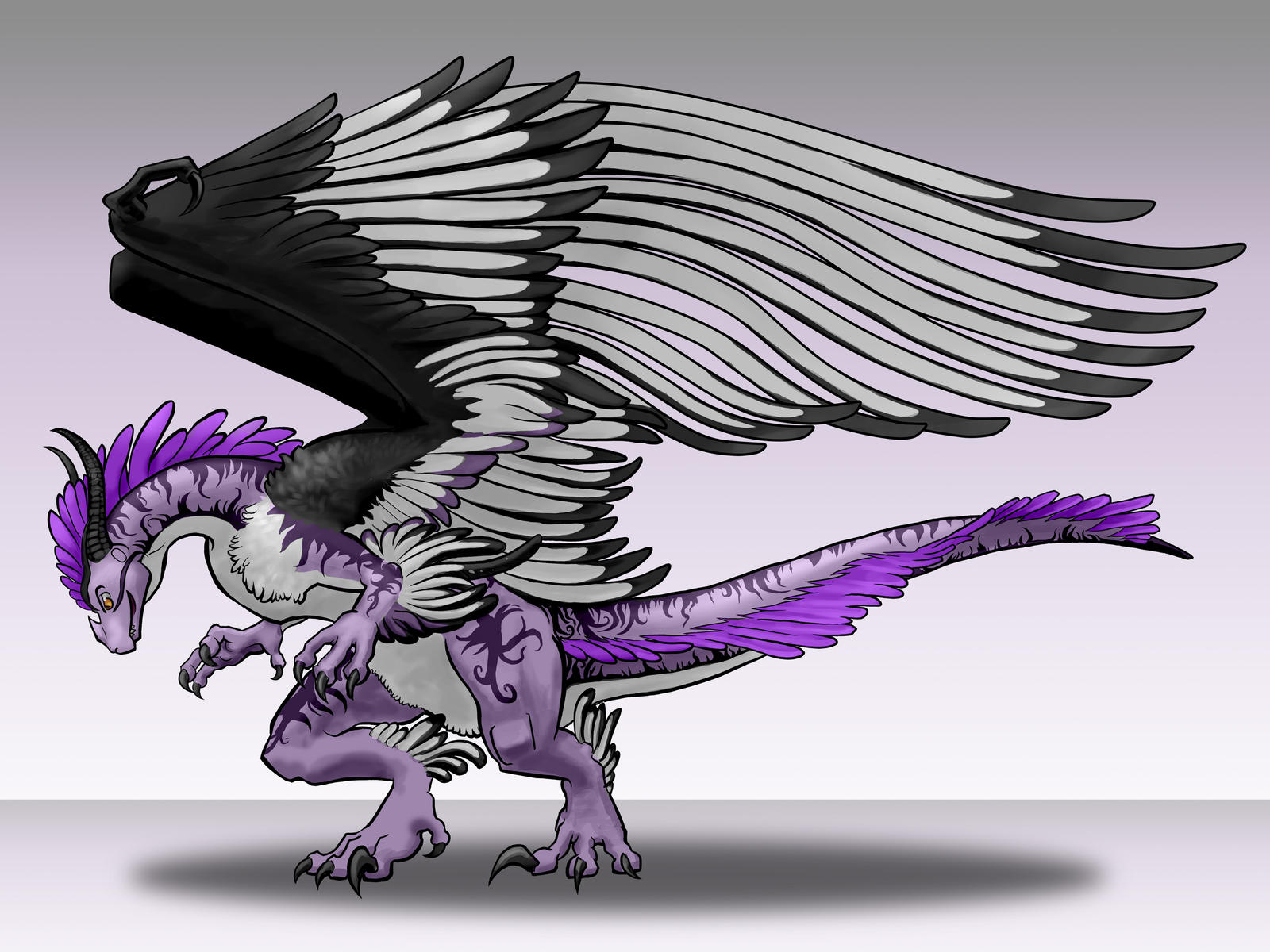 Feathery Dinosaur Dragon