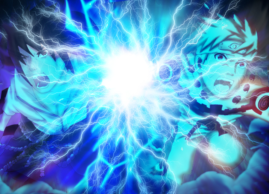 Naruto Rikudou and Sasuke Rasengan and Chidori by TheALM on DeviantArt