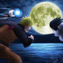Naruto vs Sasuke Batalla bajo la luna