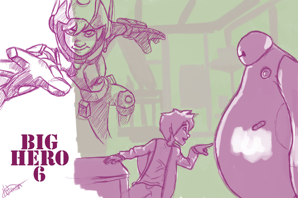 Big Hero 6 sketches