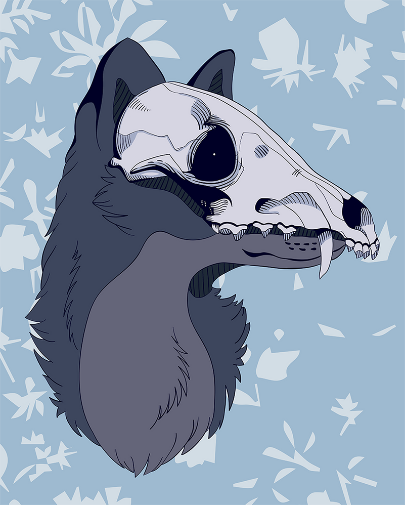 Fox Roting Skull Fox Skull Test 2 (Ai) by JuuxMiko on DeviantArt
