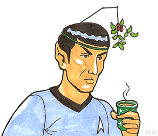 Spock at Ships Christmas Party