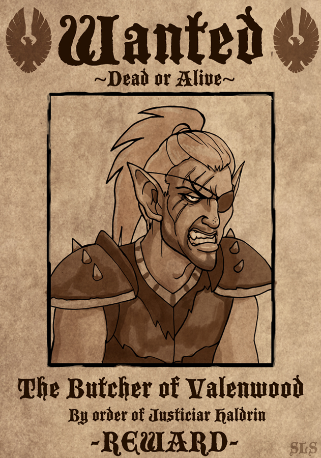 Wanted: The Butcher of Valenwood