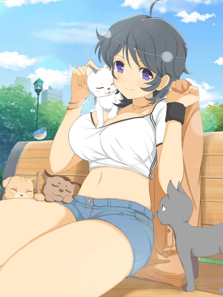 Chiyo loves kittens