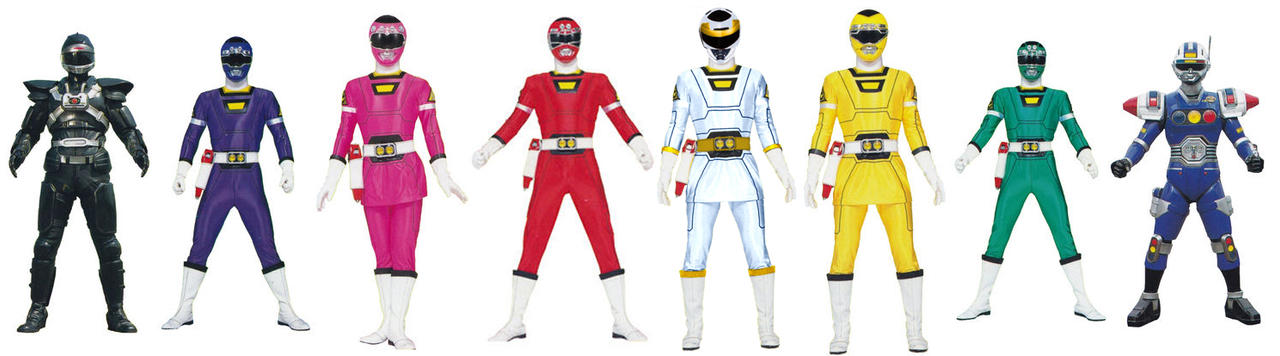 Gekisou Sentai Carranger Full Team by akusama455 on DeviantArt