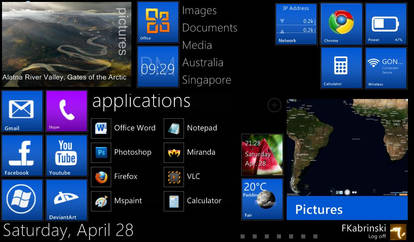 Rainmeter - WP7 Blue