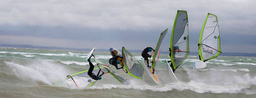 Windsurf jump sequence