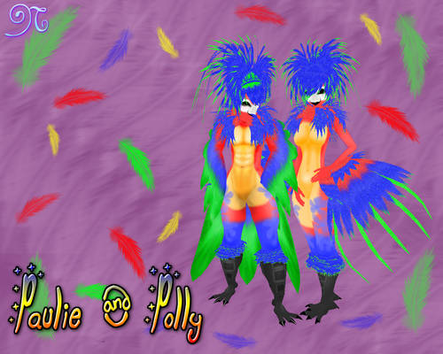 [IMVU] Paulie and Polly the parrot furs