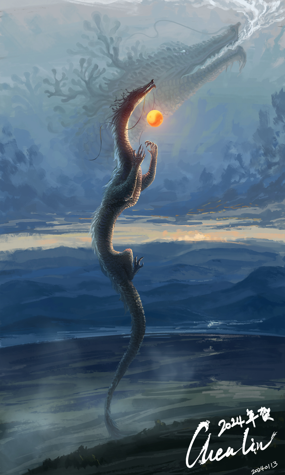 Loong with Peral by ChenlinW on DeviantArt