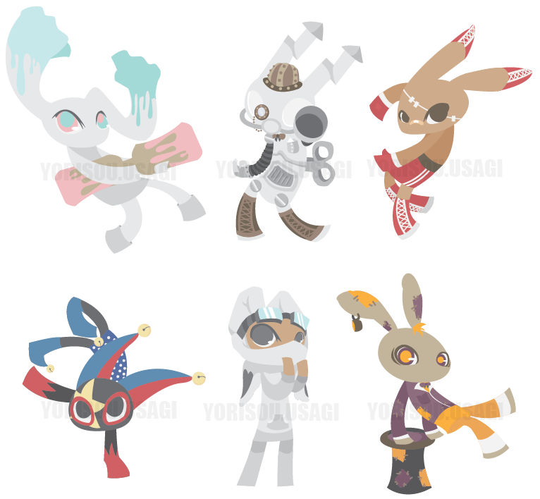 Bunny OCs by Artsickle on DeviantArt