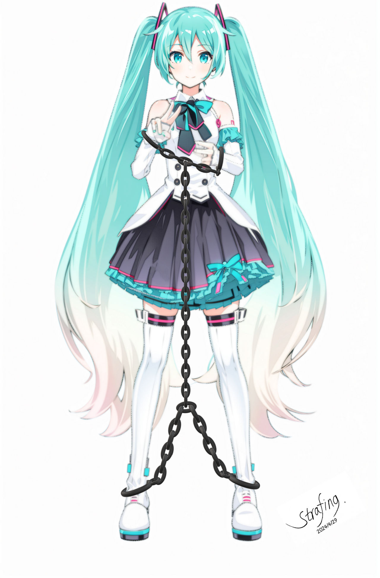 Shackles Inmate Gif Deathrow Inmate Hatsune Miku in heavy shackles by NotZelan on DeviantArt
