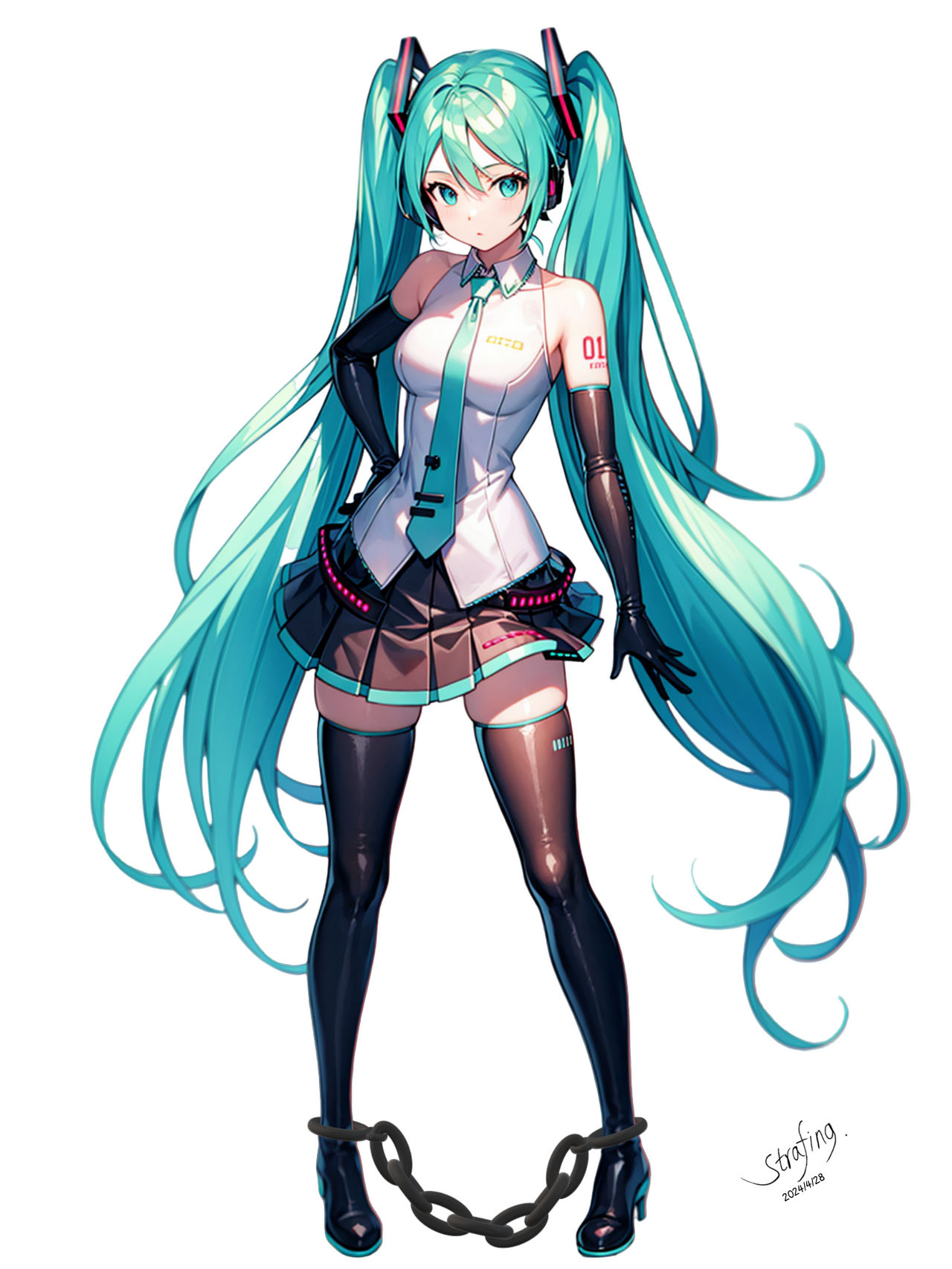 Miku Lock In Deathrow inmate Hatsune Miku in heavy shackles #3 by NotZelan on DeviantArt