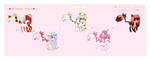 .:Valentine Plant Pony Adopts 5/5 OPEN:. by InvaderAndrea