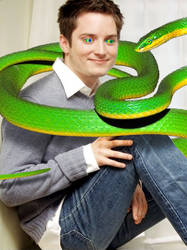 Elijah Wood and the Snake