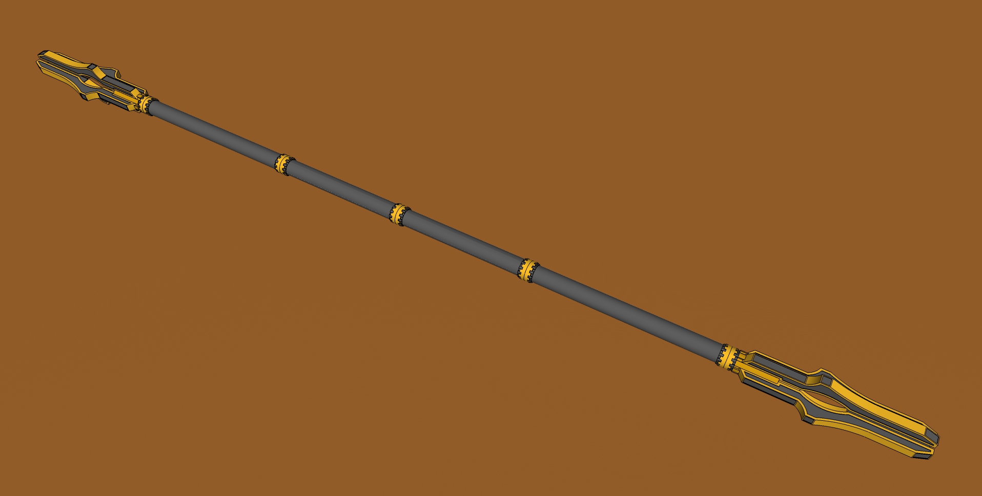 Cleric's Combat Staff by TheVraith on DeviantArt