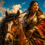 Wind Swept Steppe Warrior