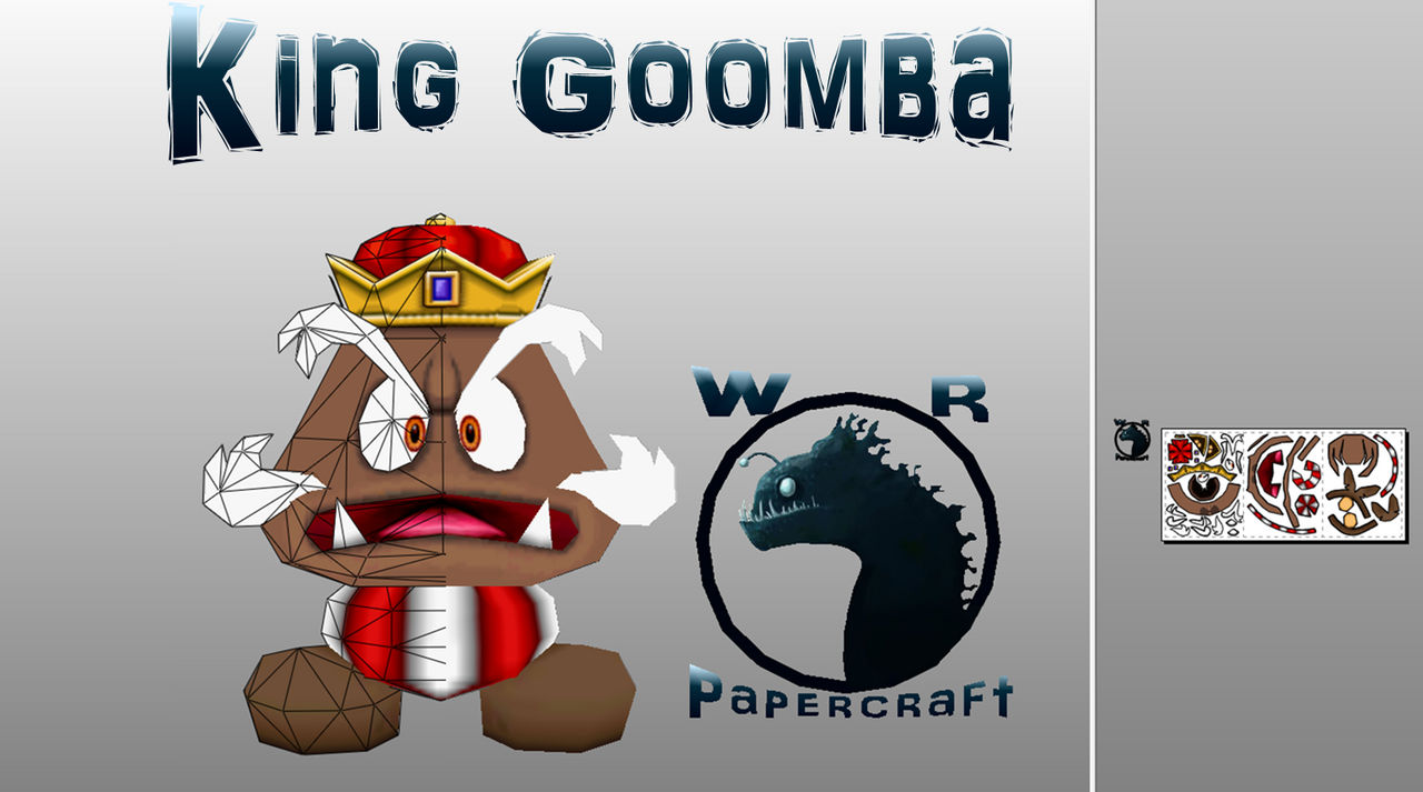 King goomba papercraft by WRPapercrafts on DeviantArt