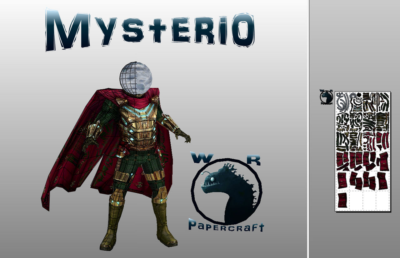 Paper Mythic Mysterio papercraft by WRPapercrafts on DeviantArt