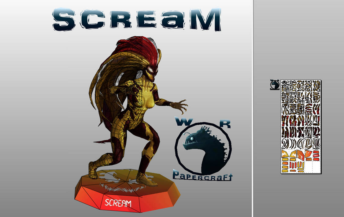 Scream Paper Scream papercraft by WRPapercrafts on DeviantArt