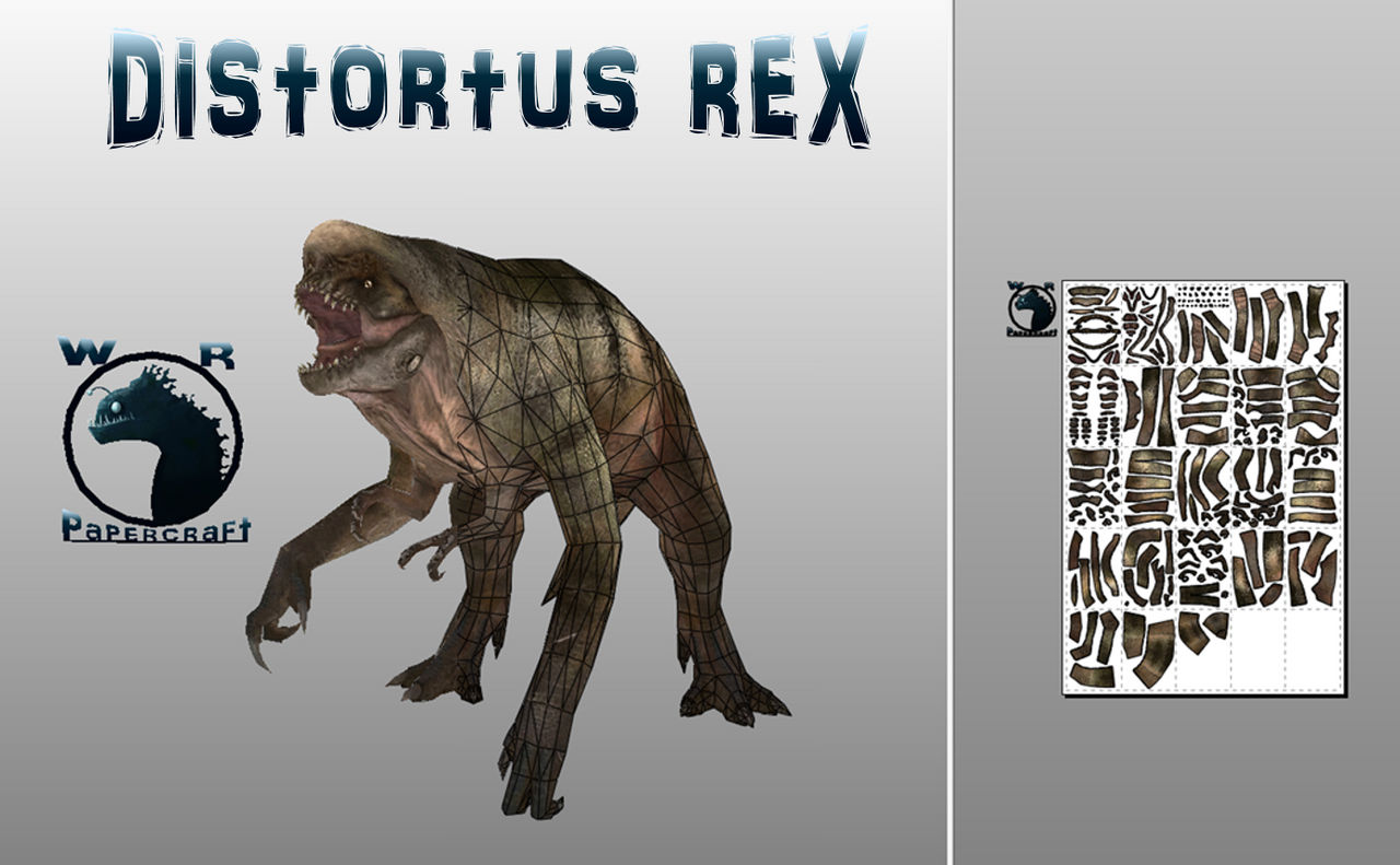 Distortus rex papercraft by WRPapercrafts on DeviantArt