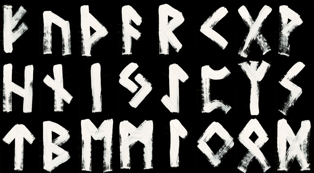 Runes - Elder Futhark - 0025 - Collected - Inverte