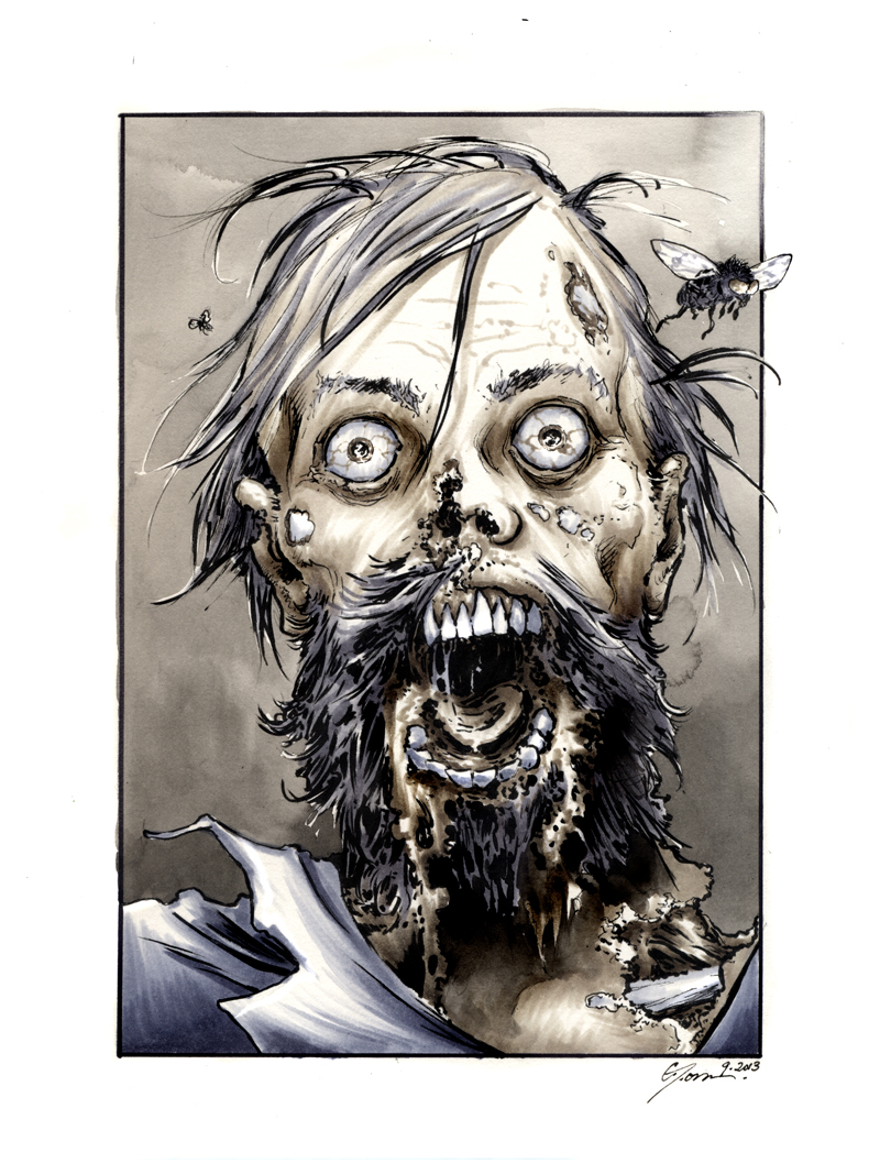 Walking Dead bearded zombie