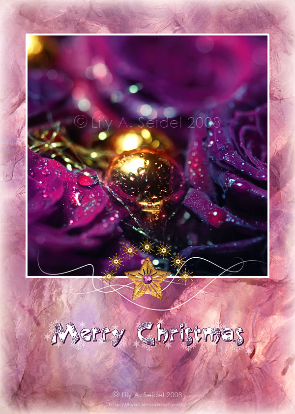 Purple Christmas CARD