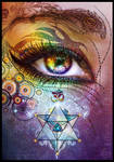 Rainbow Eye: Love and Light by Lilyas