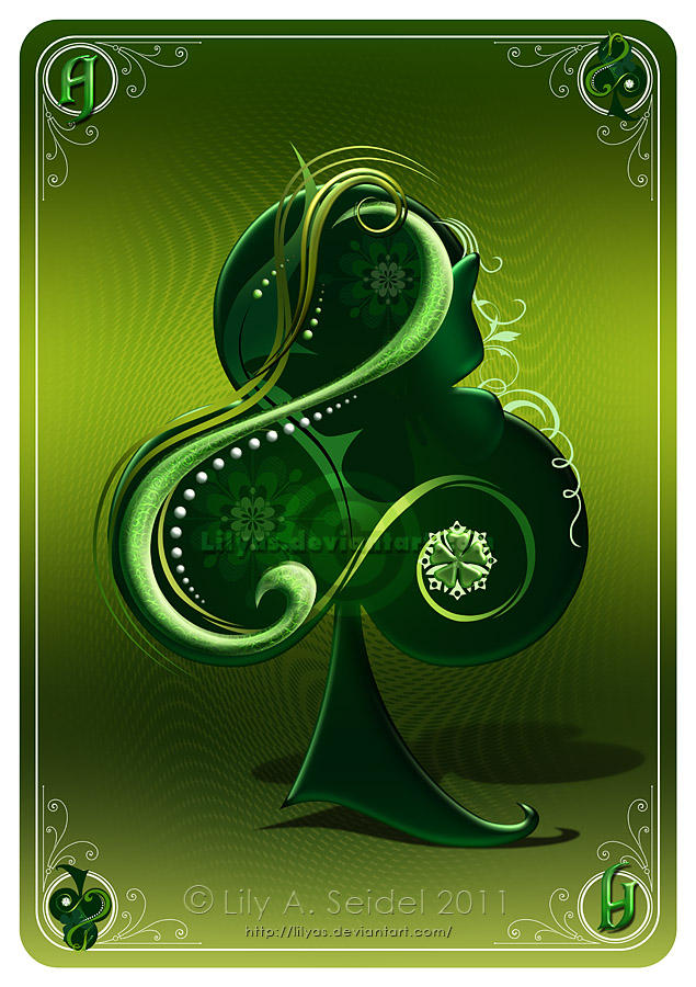 Ace Card with Ornamental Background Graphic by jellybox999 · Creative  Fabrica