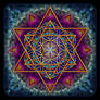 Flower of Life Fractal Star of David