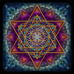 Flower of Life Fractal Star of David