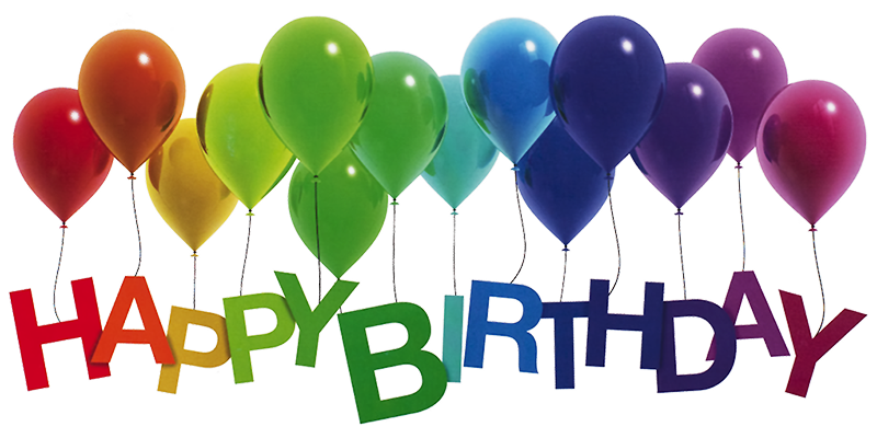 Happy Birthday Rainbow Balloons