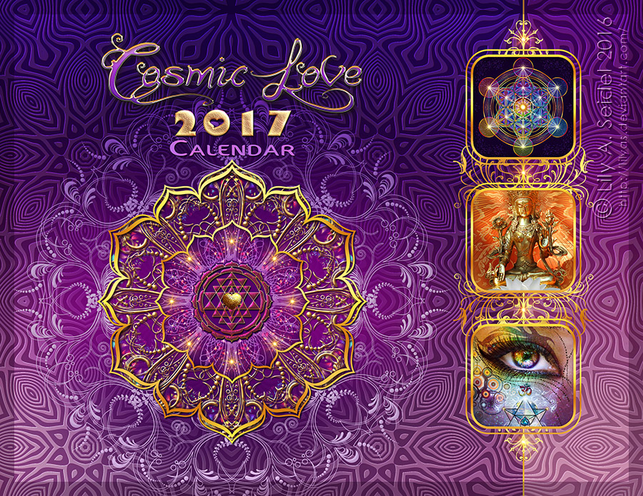 Cosmic Love 2017 Calendar Cover