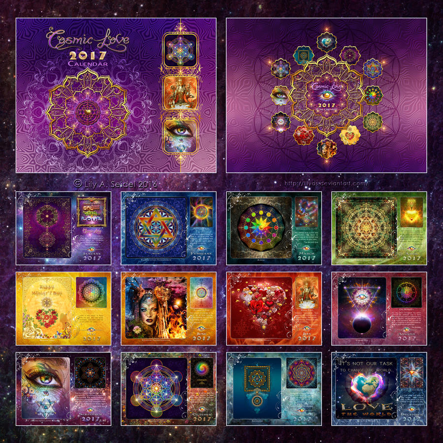 Cosmic Love 2017 Calendar