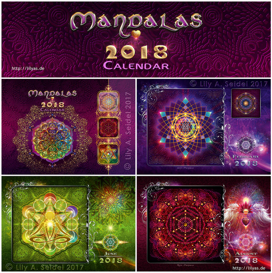 Mandalas Calendar 2018 by Lilyas