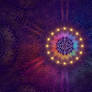 Purple Sri Yantra Mandala Wallpaper