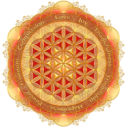 Flower of Life Gold
